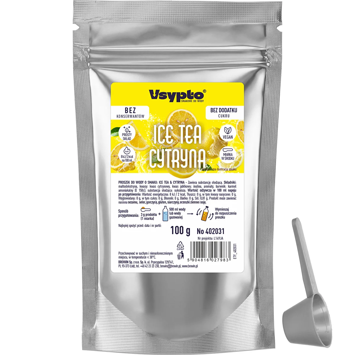 VSYPTO med smagen Ice Tea Citron, 100 g