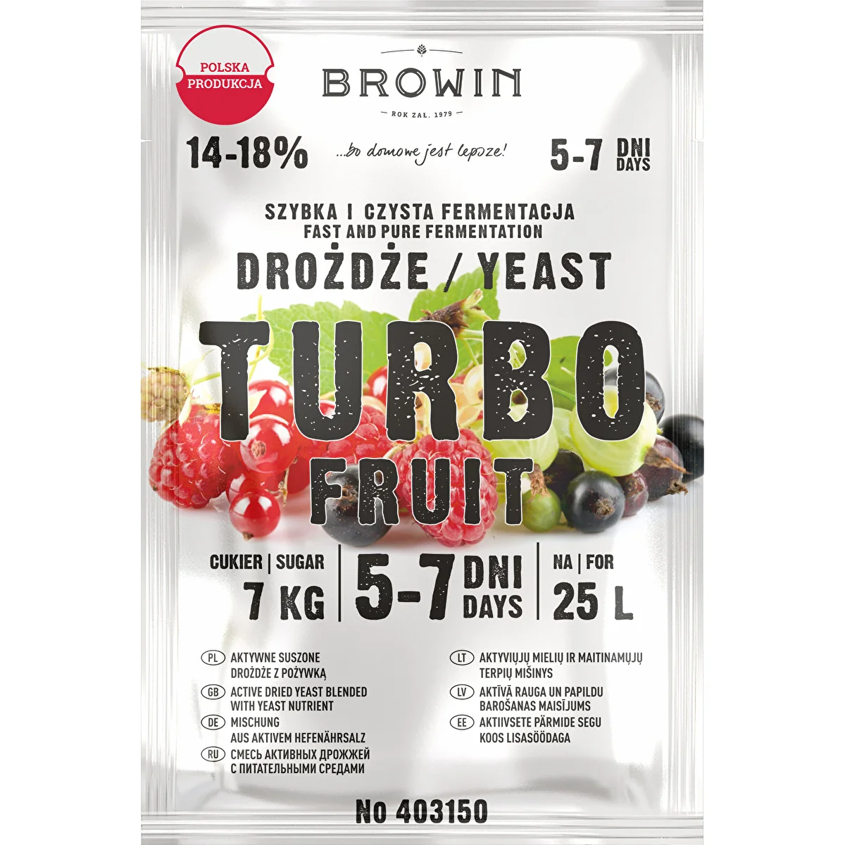 Vingær Turbo Fruit 5-7 dage