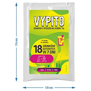 VYPITO 12%, pose til 18 drinks - Citron & lime, 126 g – photo 4