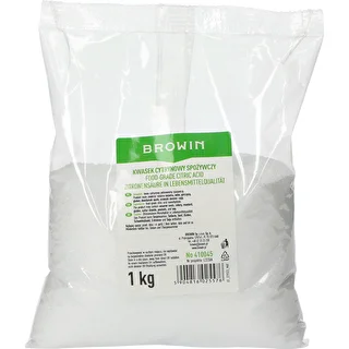 Fødevaregodkendt citronsyre, 1 kg
