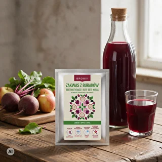 Rødbedekvass i pulverform med æble, 36 g – photo 4