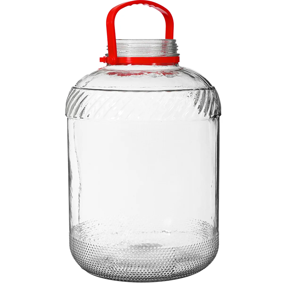 Glaskrukke 15 L med plastiklåg