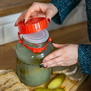 2L krukke med plastiklåg – photo 4