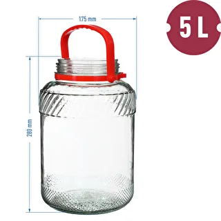5 L krukke med plastiklåg – photo 6