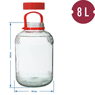 Krukke 8 L med plastiklåg – photo 6