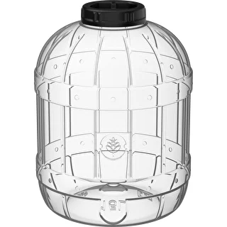 Uknuselig, multifunktionel krukke med sort låg, 15L – photo 1