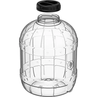 Uknuselig, multifunktionel krukke med sort låg, 15L – photo 3