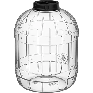Uknuselig, multifunktionel krukke med sort låg, 15L – photo 2