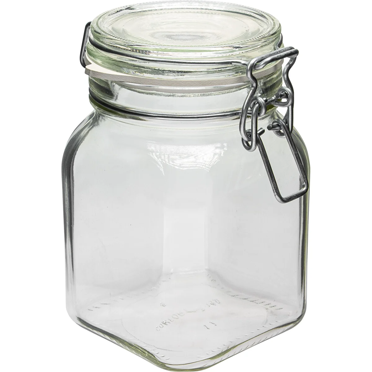 Comfort glas 750 ml firkantet. lufttæt lukket