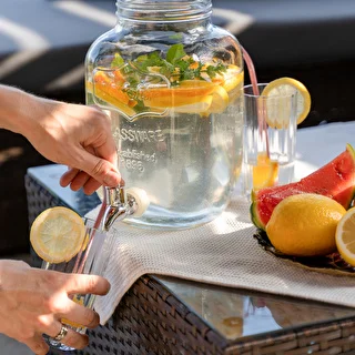 Krukke til limonade, med hane - glas, 4 L – photo 7