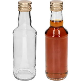 Klassisk spiritusflaske 200 ml, med guldfarvet skruelåg fi 28, 1 stk. – photo 3