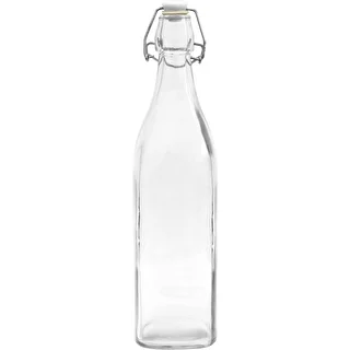 1 L flaske med patentlukning – firkantet – photo 1