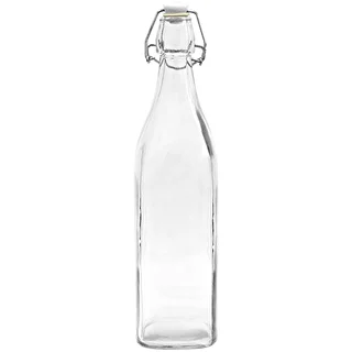 Kvadratflaske med hermetisk lukning 0,5 L