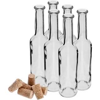 Flaske til likør 350 ml 6 stk. + 6 propper – photo 3
