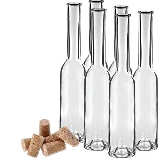 Flaske til likør 200 ml 6 stk. + 6 propper 23/18 – photo 3