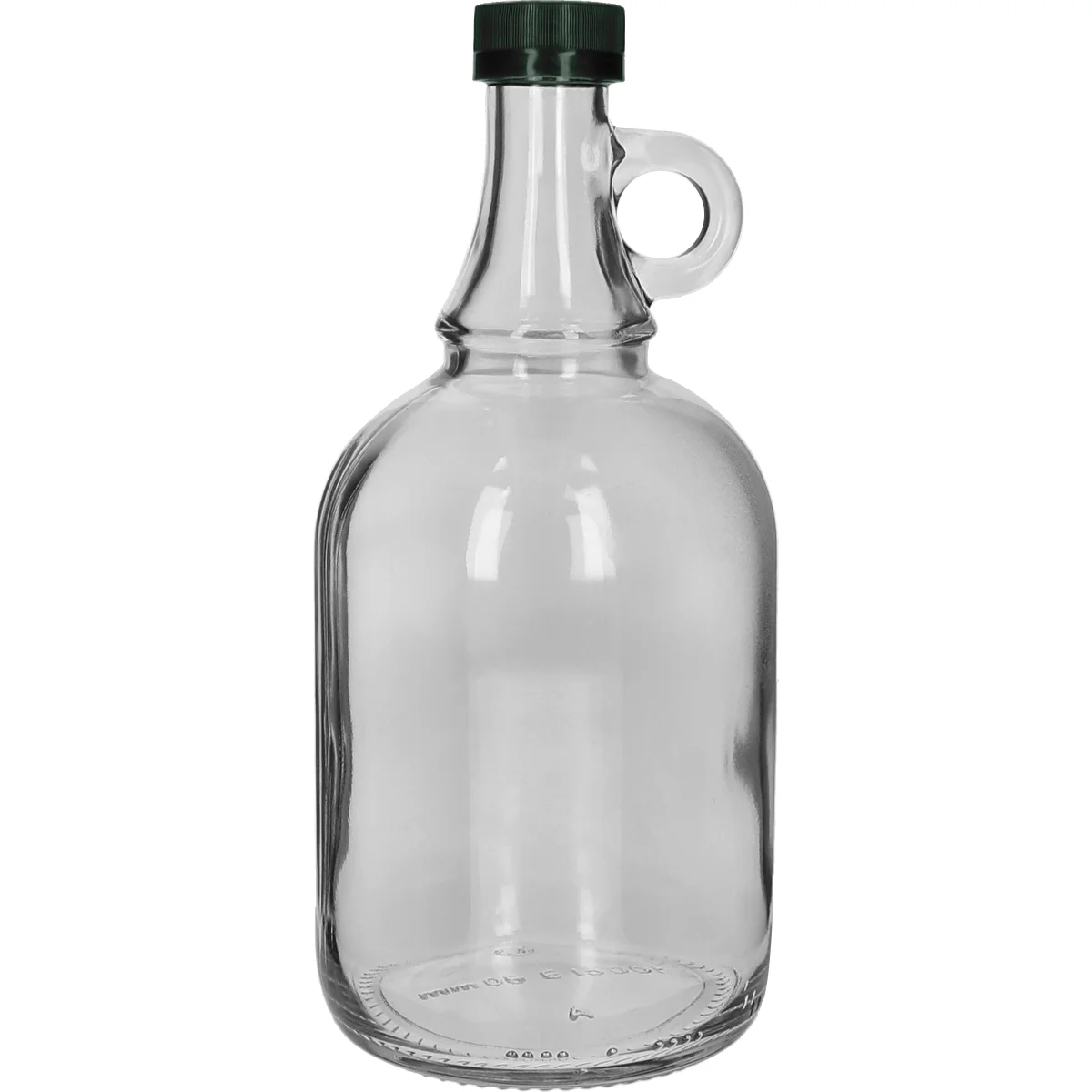 Gallone flaske 1L uden flet, med skruelåg