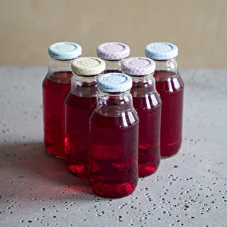 TO flaske til juice 330 ml med låg fi 43 - 6 stk. – photo 6