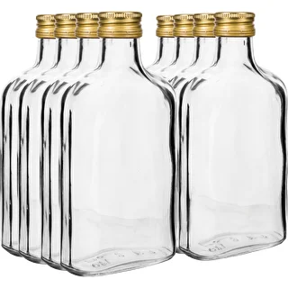 Flaske til likører lommelærke 100 ml+ skruelåg 8 stk. – photo 2