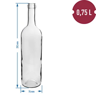 Hvid vinflaske 0,75 L - pakke med 8 stk. – photo 3