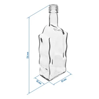 Klosterflaske 500 ml, med låg, hvid - 6 stk. – photo 4