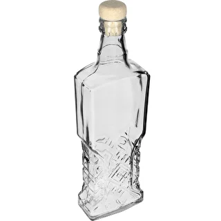 Kredensowa 500 ml flaske med korkprop – photo 3