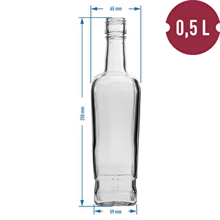 Princippet Flaske 500 ml med låg, 6 stk. – photo 6