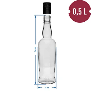 Kaptajnsflaske 500 ml med skruelåg, 1 stk. – photo 4