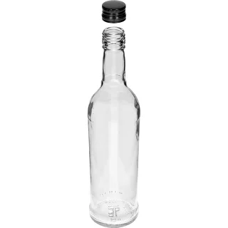 500 ml Slank Flaske med sort skruelåg, til vodka, 6 stk. – photo 4