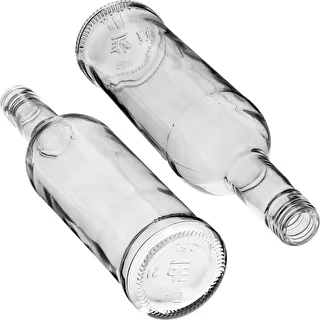 500 ml Slank Flaske med sort skruelåg, til vodka, 6 stk. – photo 6