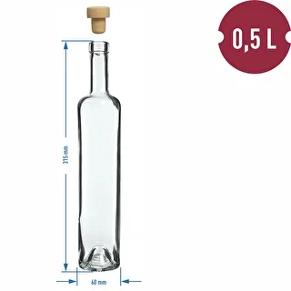 Marina-flaske 500 ml med korkprop, 1 stk. – photo 4