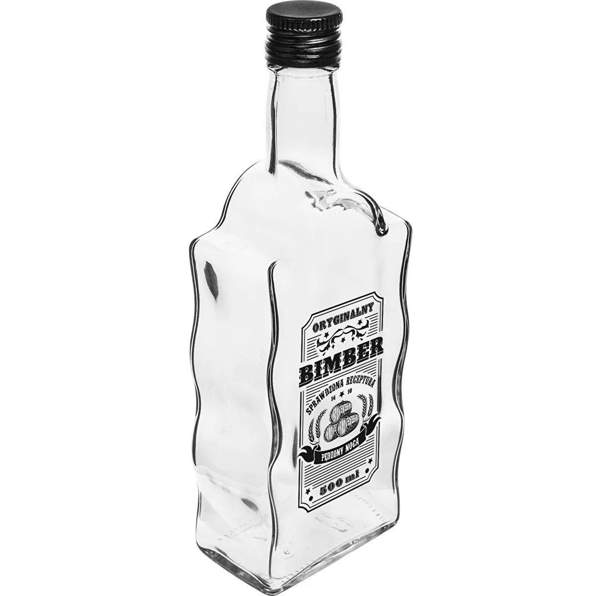 Klasztorna-flaske 500 ml med skruelåg, tryk „Bimber”, 1 stk.