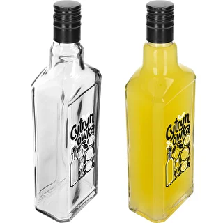Tynktura-flaske 500 ml med trykket „Cytrynówka” og skruelåg – photo 4