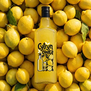 Tynktura-flaske 500 ml med trykket „Cytrynówka” og skruelåg – photo 6