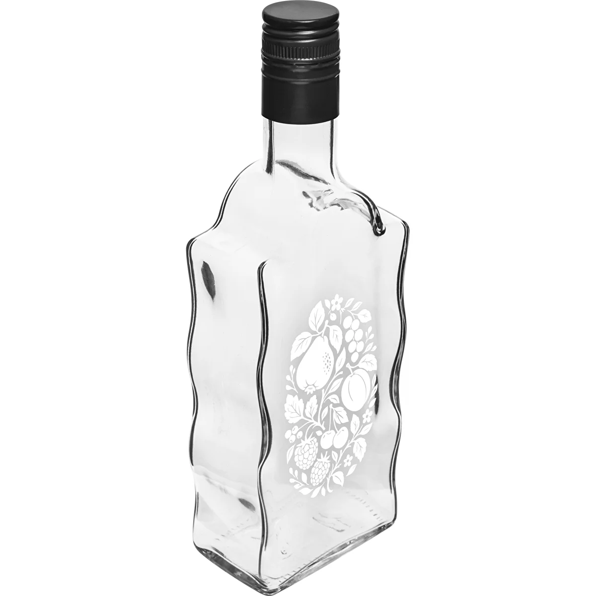 Klasztorna-flaske 500 ml med skruelåg og tryk »Frugter« mønster 1