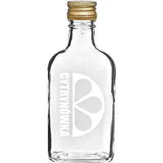 Lommelærke-flaske 200 ml med skruelåg og print „Cytrynówka”, design 2 – photo 1