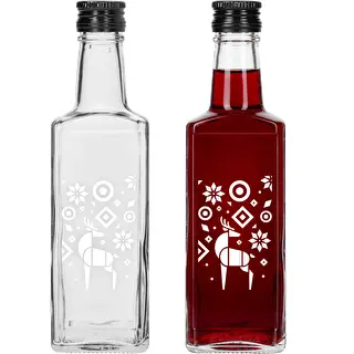 Flaske Receptura, 250 ml med skruelåg – Julerensdyr – photo 2