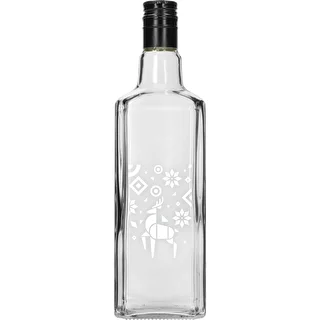 Tynktura-flaske, 500 ml med skruelåg – Julerensdyr – photo 1
