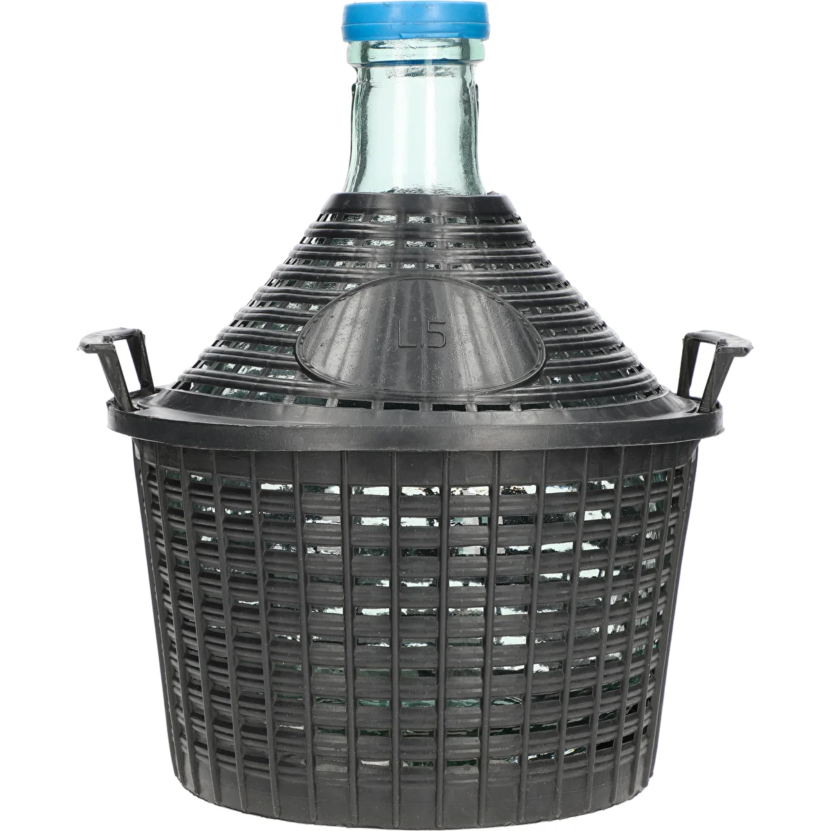 Vinballon 5 L i plastik kurv
