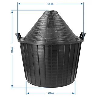 Vinballon 54 L i plastikkurv – photo 6