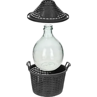 Vinballon 5L i plastikkurv – photo 4