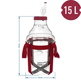 Let, brudsikker vinballon med seler, 15 L – photo 6