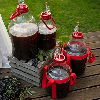 Let, brudsikker vinballon med seler, 10 L – photo 11