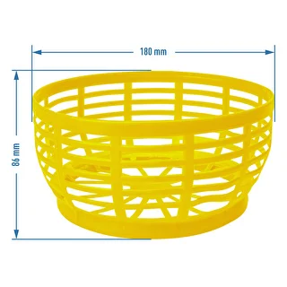 Plastikkurv til Dam 5L, gul – photo 4