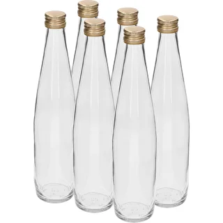 Klubowa-flaske 500 ml med gyldent skruelåg, sæt med 6 stk. – photo 1