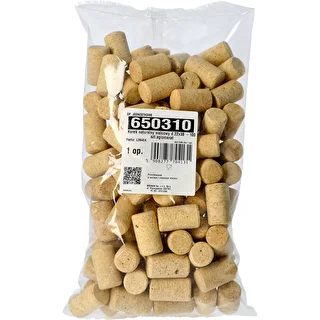 Naturlig cylindrisk prop d.22x38 -100 stk. agglomerat – photo 2