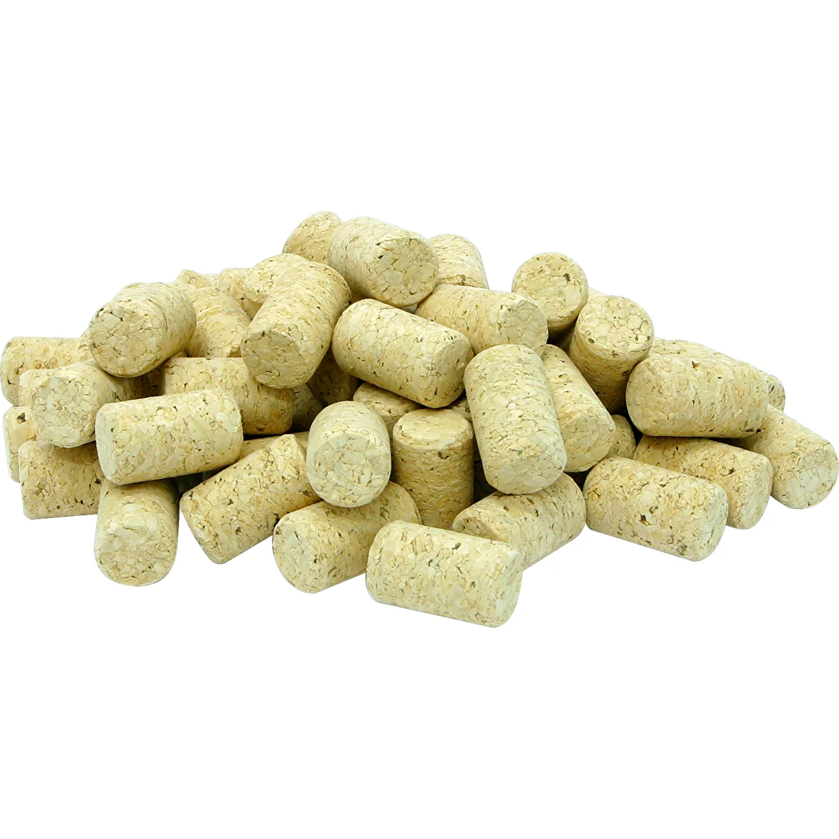 naturlig prop, cylindrisk d.22x38 50 stk.-agglomerat
