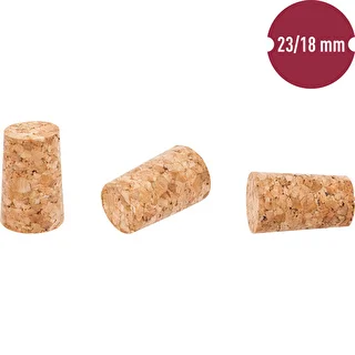 Prop af kork 23/18 mm 10 stk. – photo 2