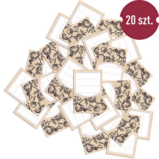 Selvklæbende etiketter 60 x 90 mm til flasker, glas frugtskitse - 20 stk. – photo 3