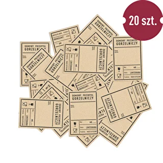 Selvklæbende etiketter 60x90 mm til flasker, vodka, PRL, 20 stk. – photo 3