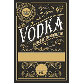 Selvklæbende etiketter 60x90 mm til flasker, vodka, 3 designs 20 stk. – photo 4